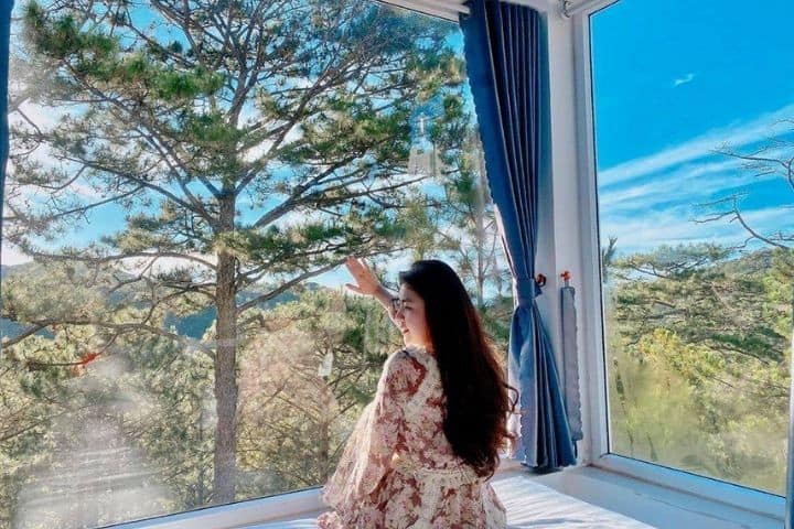 Homestay phòng kính ở Đà Lạt view đẹp 