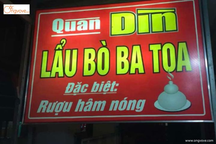 Lẩu bò quán Dìn Ký