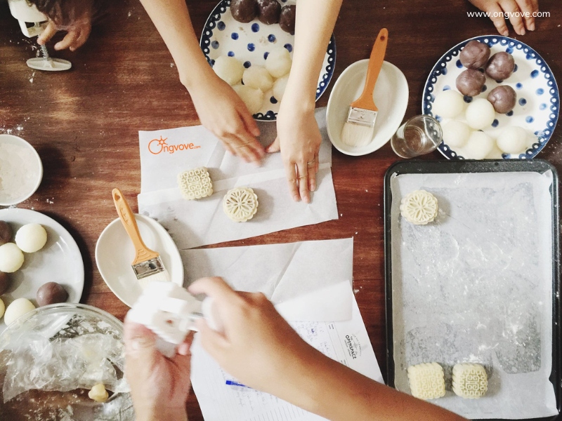 khoá học làm bánh dẻo Trung thu ongvove